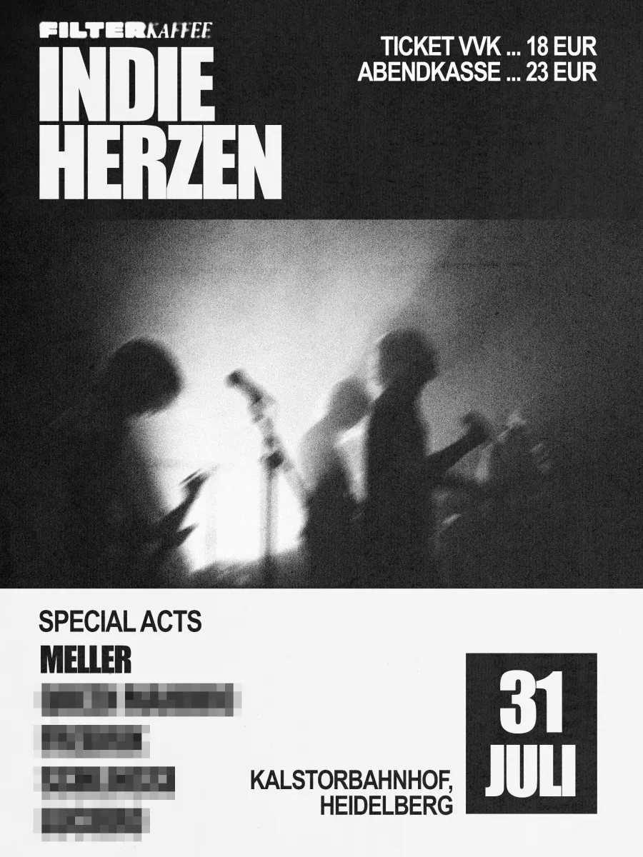 Indie Herzen Heidelberg Poster